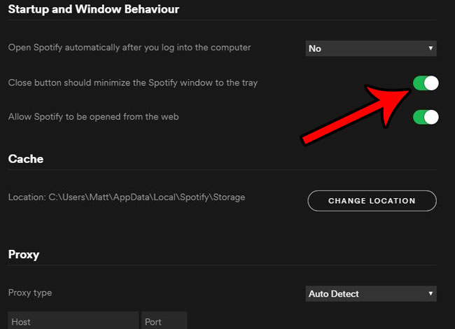 Spotify app minimize flashes without